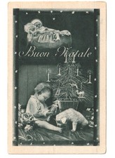cartolina d'epoca Buon Natale