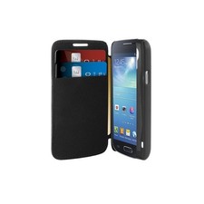PURO CUSTODIA A LIBRO PER SAMSUNG GALAXY S4 MINI COLORE NERO