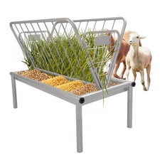 Mangiatoia per bestiame fieno resistente da esterno in acciaio per capre, pecore, cavalli in miniatura