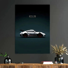 Stampa su TELA PORSCHE GT3 RS 40cmx60cm senza cornice NUOVA !