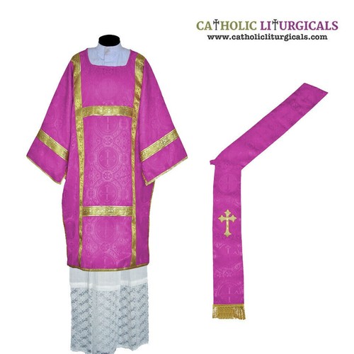 Vestito dalmatico deacon viola - deacon,