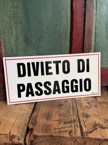 Targa segnaletica vintage - targa,
