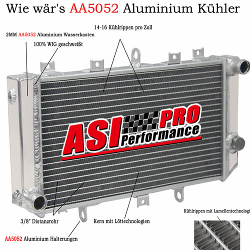 Radiatore racing alluminio - , per