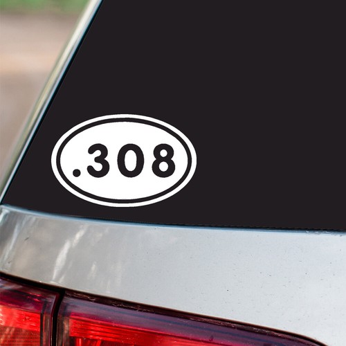 Adesivo auto euro ovale fucile