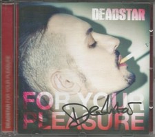 DEADSTAR - RARO CD CON AUTOGRAFO + VIDEO " FOR YOUR PLEASURE " AMANDA LEAR