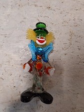 Pagliaccio vintage in vetro pesante di Murano