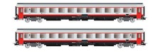 Rivarossi set 2 pezzi 2. Classe carrozza treno da viaggio UIC-Z1 Progetto 901,FS Frecciabian