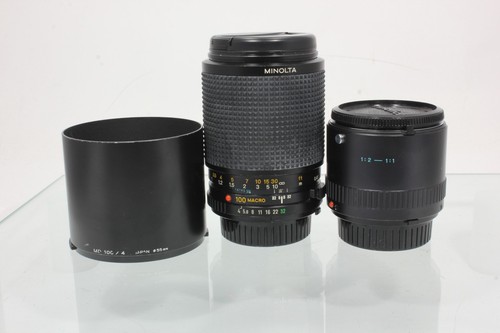 Minolta macro 100 - md, f/4