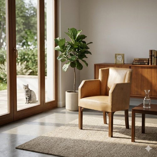 Poltrona vintage similpelle - poltrona,