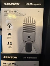 Samson Meteor Condensatore Cablato - Microphono USB Professionale (BIANCO)