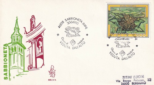 Sabbioneta fdc venetia 1990 - sabbioneta,