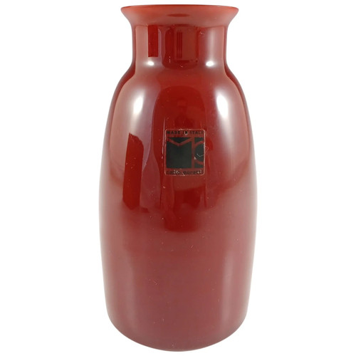 Vaso vetro con cassa rosso - in,