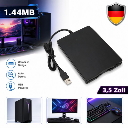 Unità floppy usb esterna nera - usb,