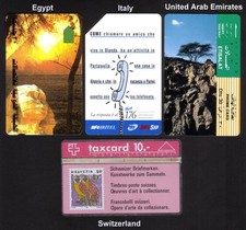 20 schede telefoniche diverse