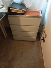 Cassettiera a 4 cassetti in legno da ufficio scrivania tavolo cassettiere camera