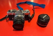 Olympus OM-2, Obiettivo Olympus f50mm 1:1.4, Grandangolo Mitakon f24mm 1:2.8