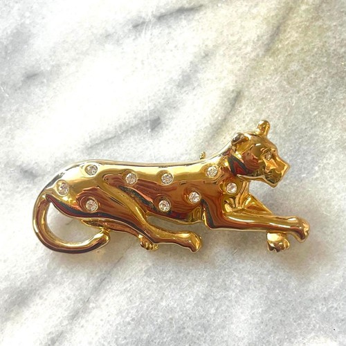 Spilla leopardata vintage