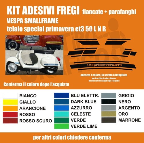 Kit adesivi vespa piaggio 125 - piaggio,