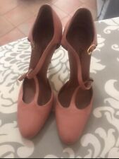 Scarpe donna L'Autre Chose  36 Tacco 10 Cm Maria Jane Rosa Cipria Usate 2 Volte