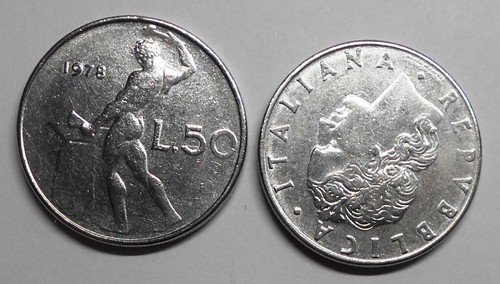 Lire 1978 errore conio - 50,