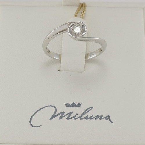Anello solitario miluna - anello,