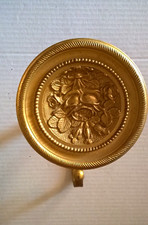 SPLENDIDO ATTACCAPANNI APPENDIABITI METALLO OPACO DORATO 2 POSTI VINTAGEPERFETTO