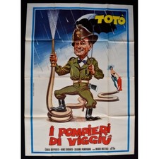 manifesto I POMPIERI DI VIGGIU' totò mattoli pampanini taranto dapporto A202