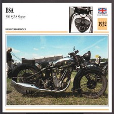 1932 BSA 500cc S32-8 Sloper