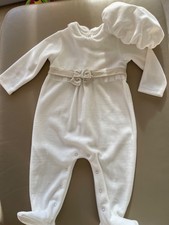 Tutina neonato bianca elegante