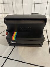 Macchina fotografica Polaroid Spirit One Step 600 Land nera striscia arcobaleno istantanea NON TESTATA