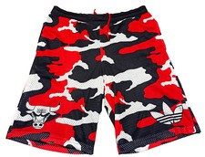 Chicago Bulls Basketball Shorts L Adidas vintage Pantaloncini originali NBA rari