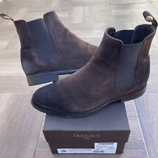Doucal's stivaletti Chelsea boot uomo 40 scarpe scamosciate antracite marrone