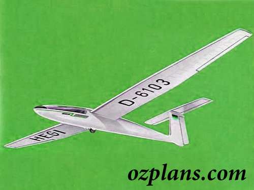 Early glider ws - sb-7, rc