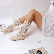 Stivali donna perforati estivi