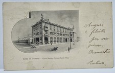 Vg. 1911 Genova Corso Buenos Ayres Ponte Pila Garage Fiat Auto Cartolina Italy 