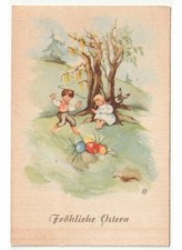 bambini coniglio prato uova