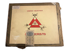 SCATOLA VUOTA DI SIGARI MONTECRISTO HABANA CUBA N° 1 VINTAGE EPOCA COLLEZIONE