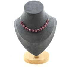 Collana 15 Perle Lepidolite 8