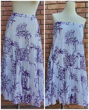 Gonna estiva POSITANO by JEAN PAUL lunga cotone ricamo perline FLOREALE 