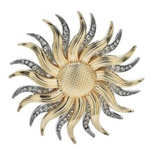Spilla gioiello grande sole