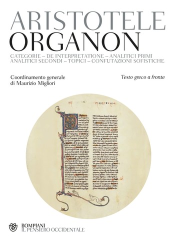 Organon testo greco - a, fronte