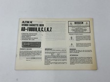 Aiwa f800 stereo cassette - aiwa, ad-f800