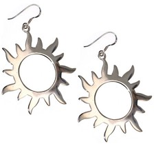 orecchini sole con raggi