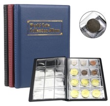 Album contenitore per 120 monete tasche 30 mm Ideale per 2€ Sterlina Marengo