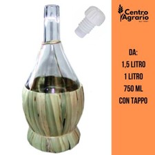 Bottiglia fiasco in vetro