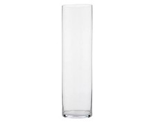 VASI CILINDRI D.15 H. 60 CM VETRO TRASP. DECORAZIONI ARREDO MATRIMONIO 10 PZ