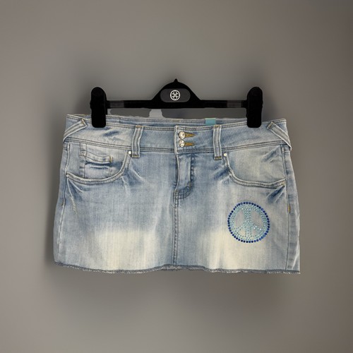 Minigonna jeans ombretto - , y2k