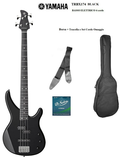 Yamaha trbx174 black basso - trbx174,