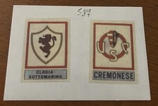 1975-76 SCUDETTO 587 A/B CALCIATORI PANINI CLODIA CREMONESE ANASTATICA