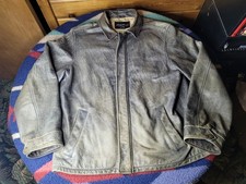 Giacca pelle grigia Eddie